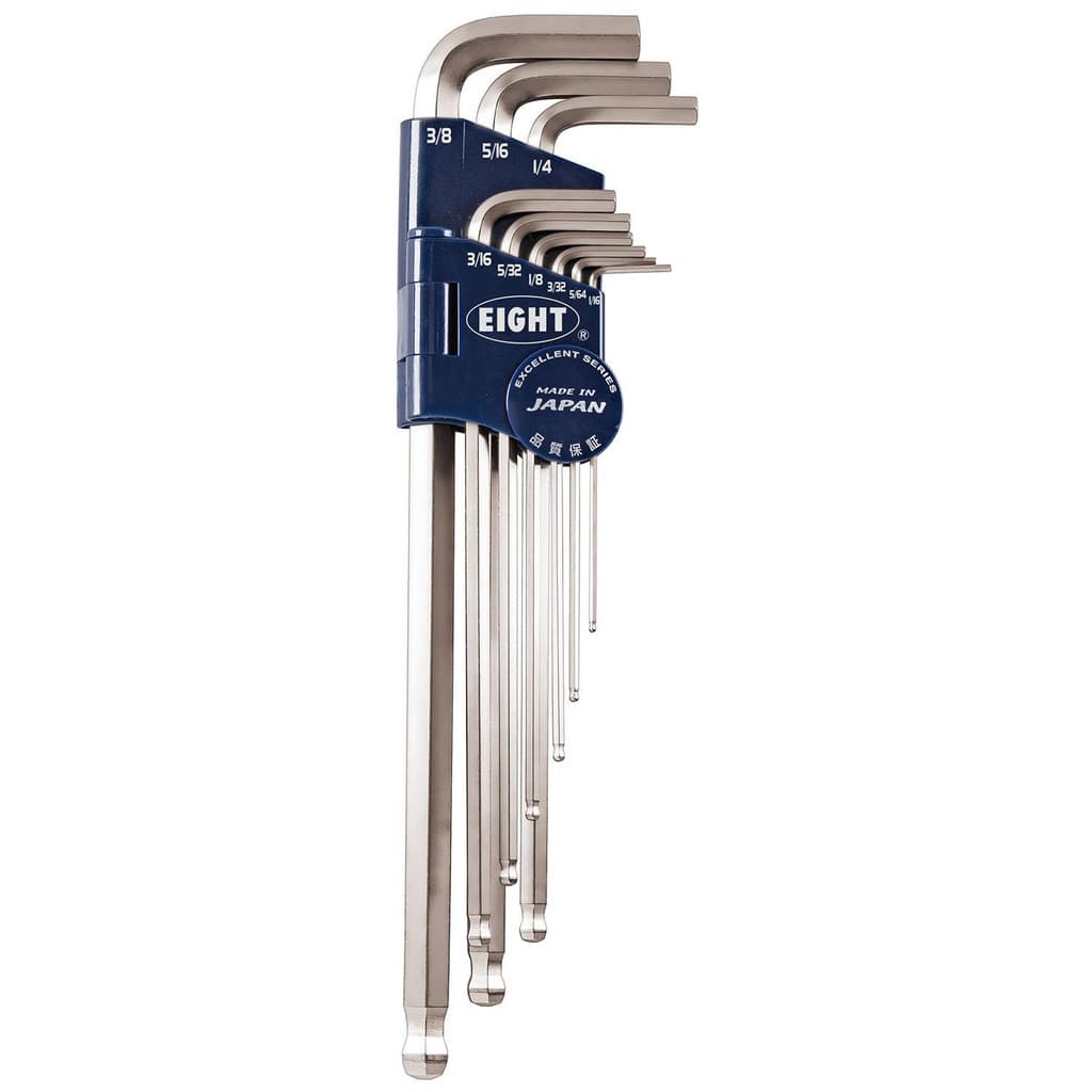 Imperial nickel-plated hex key 9/64"