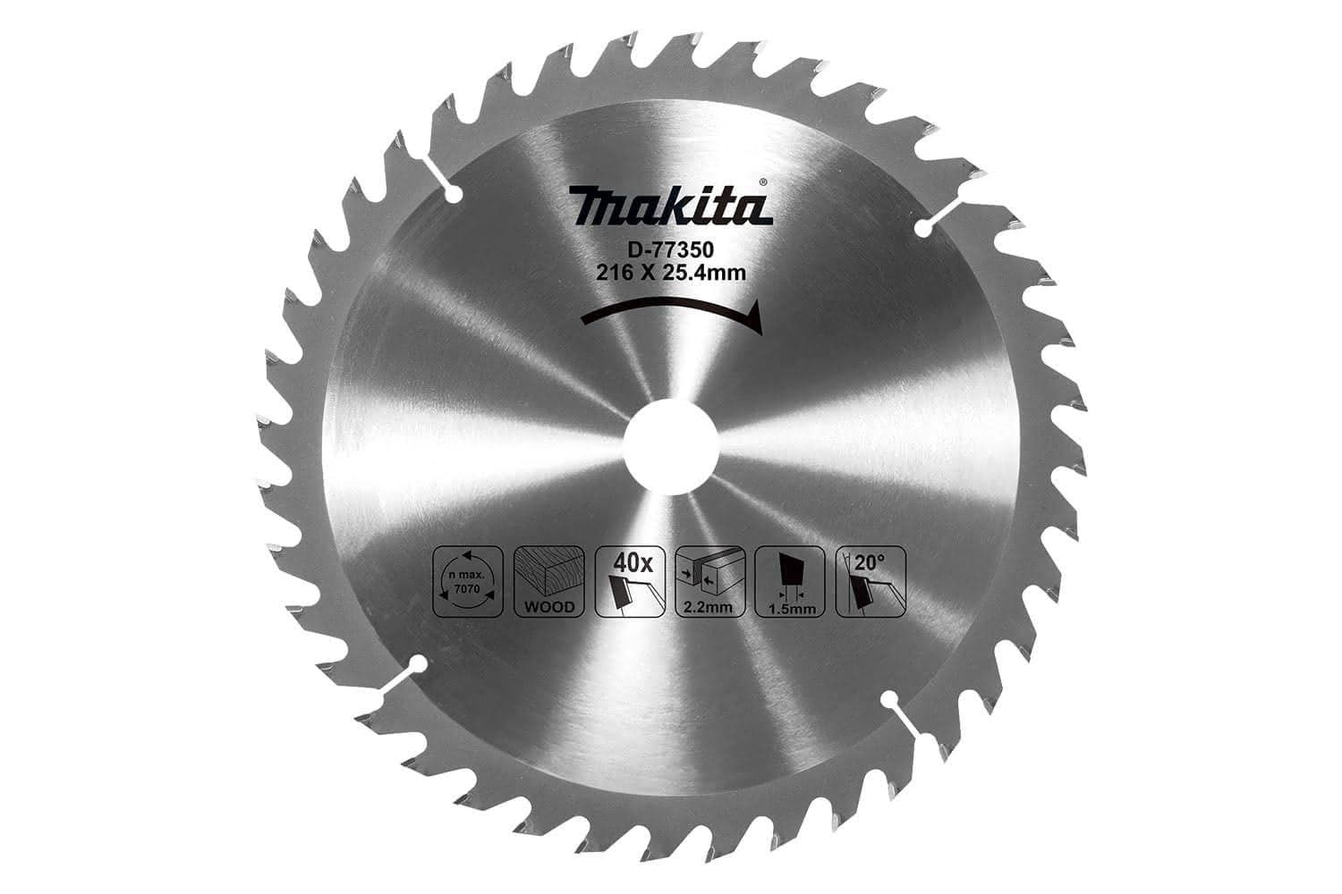 Makita 牧田 D-77350 硬質合金鋸片216X25.4X40T
