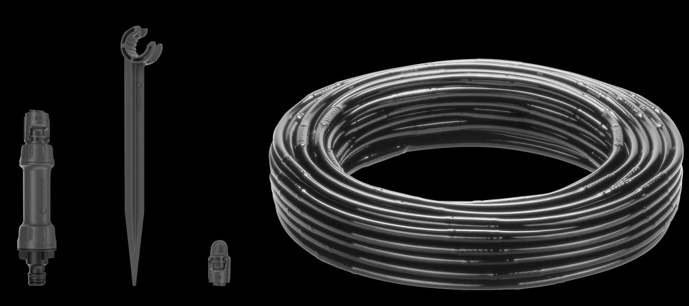 德國 GARDENA 13500-20 樹籬及灌木微滴灌套裝 25米白底產品圖