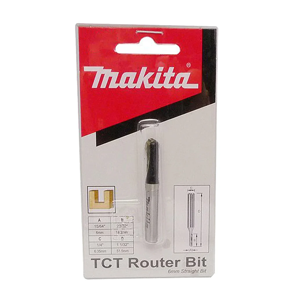 Makita D-49111 1/4"雙刃直刀(包裝正面)