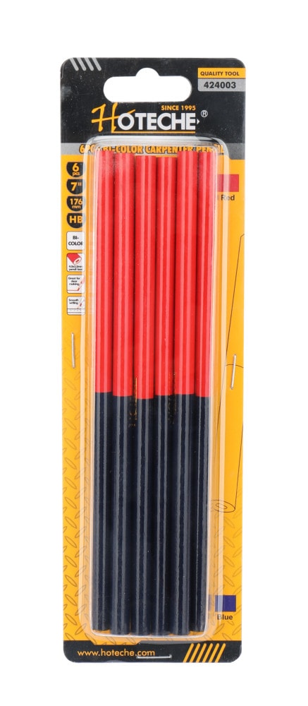 HOTECHE 424003 雙色木工筆包裝(正面)