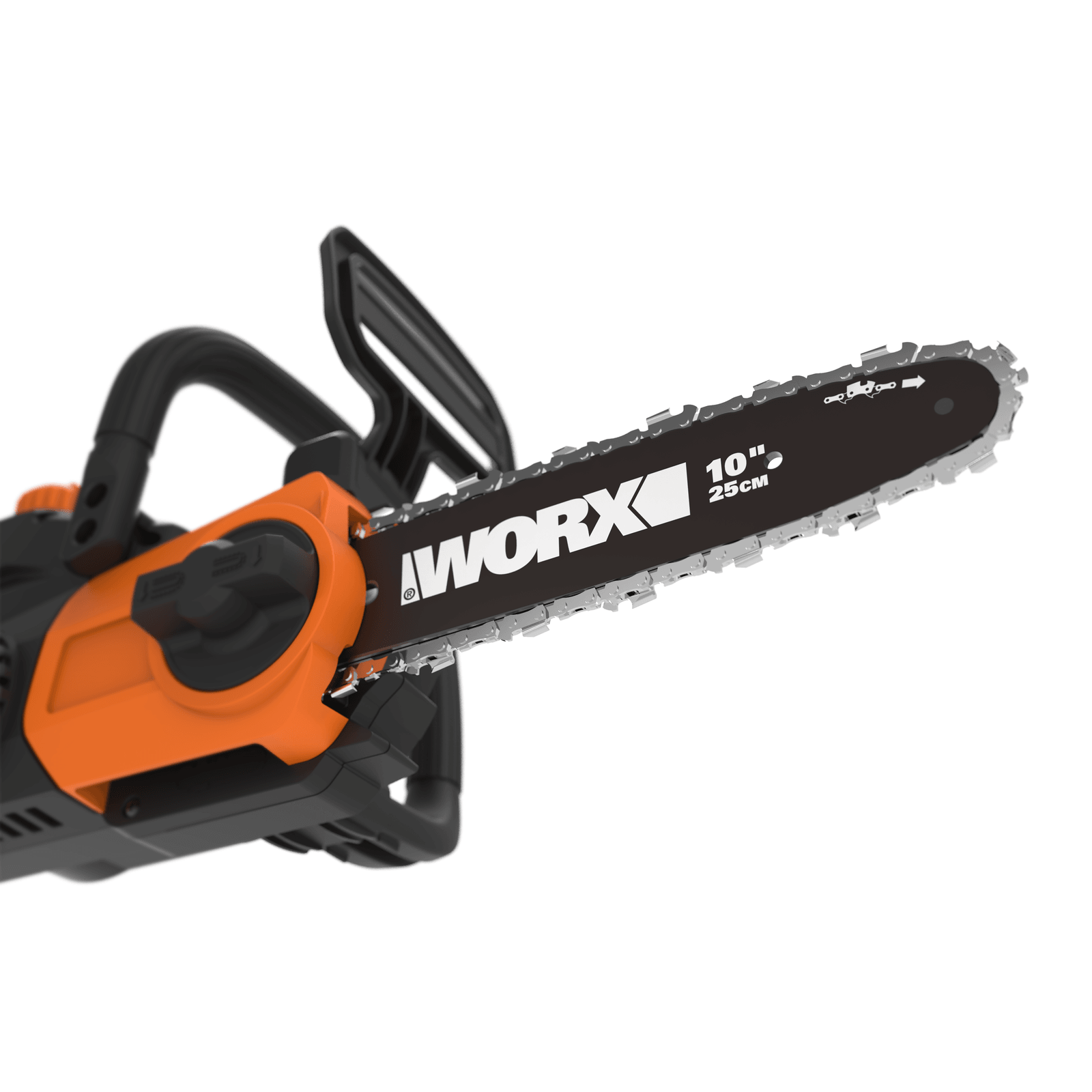 WORX 威克士 WG322E.91 鏈鋸 25cm(10吋)導板與鏈條特寫
