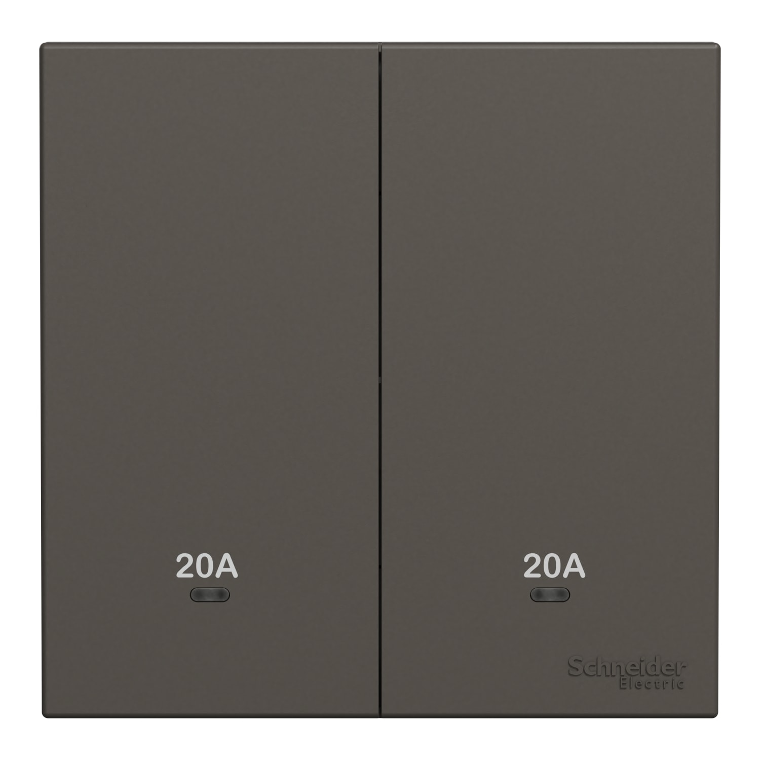 Schneider 施耐德 AvatarOn C 奐然 20A 兩位雙極開關掣連LED指示燈(石墨灰)