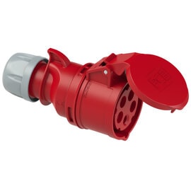 PCE 225-6 工業接線插座 32A 400V 5針 IP44