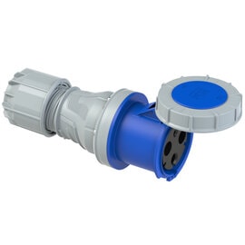 PCE 243-6 工業接線插座 125A 230V 3針 IP67