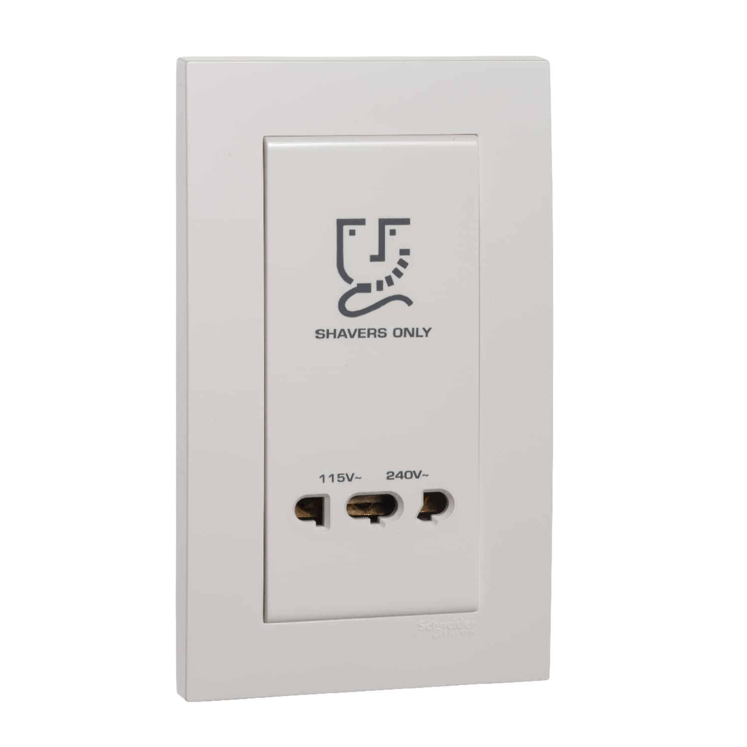 Schneider 施耐德電氣 Vivace 元雅 鬚刨插座 115V/240V(酒店系列) KBT727V_WE(白色)香港行貨