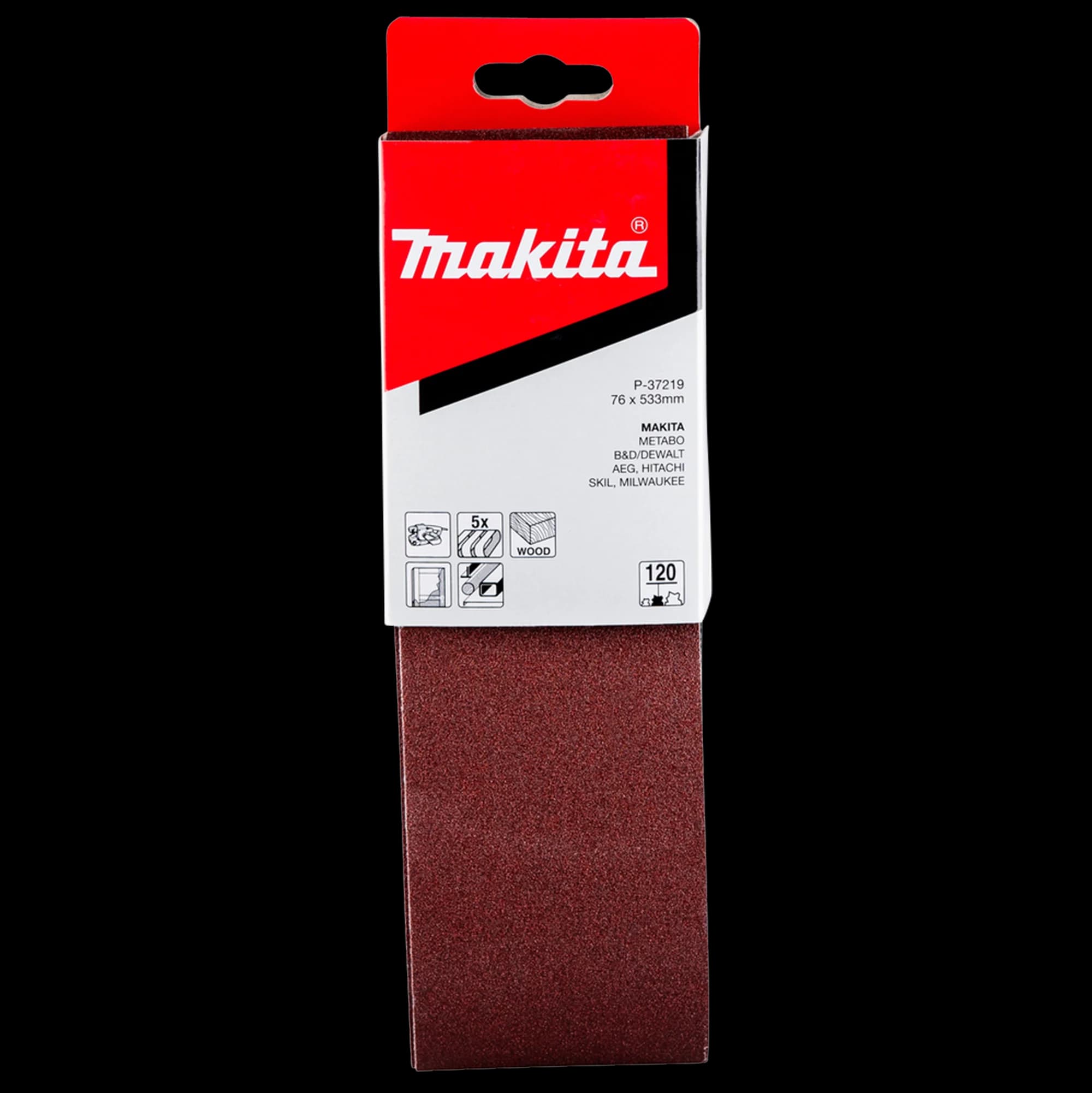 Makita 牧田 P-37219 砂帶 76 X 533MM G120