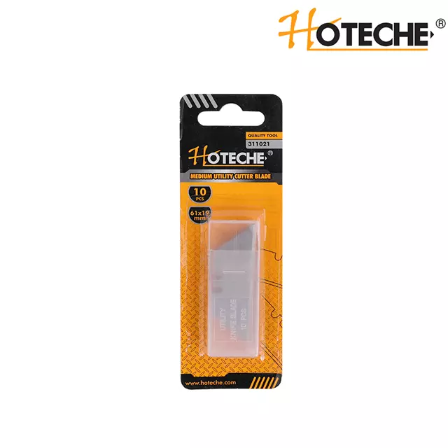 HOTECHE 311021 中型美工刀片(10片裝)正面包裝