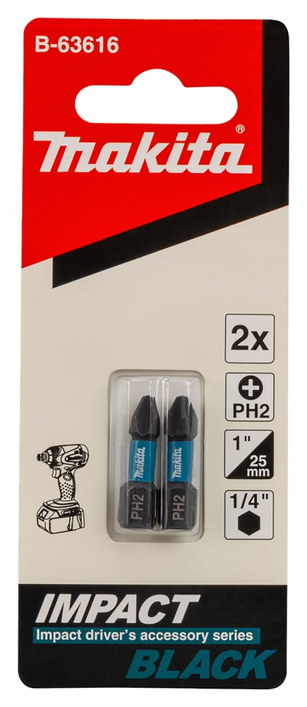牧田 B-63616 IMPACT BLACK PH2批嘴包裝(正面)