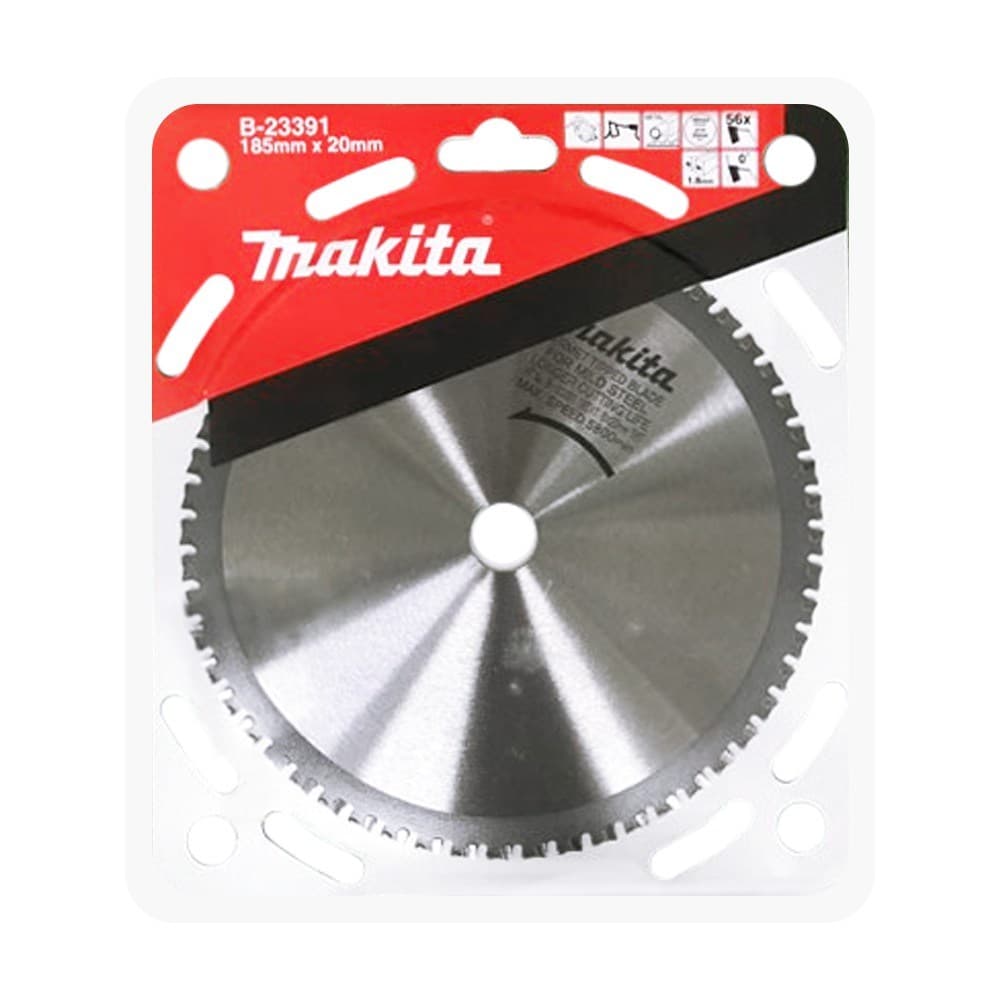 Makita 牧田 B-23391 硬質合金鋸片185MMX56T(金屬)