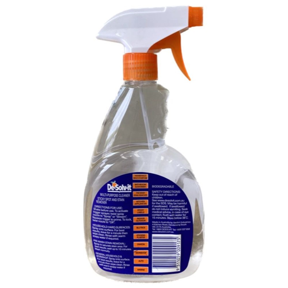 De-Solv-it DES750 多用途去漬除膠劑 750ml(背面)