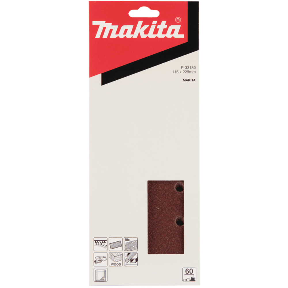 Makita 牧田 P-33180 砂紙(魔術貼) 115 X 229MM G60