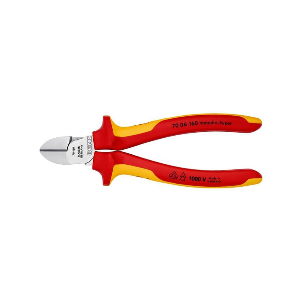 KNIPEX 絕緣柄 斜咀鉗 160mm