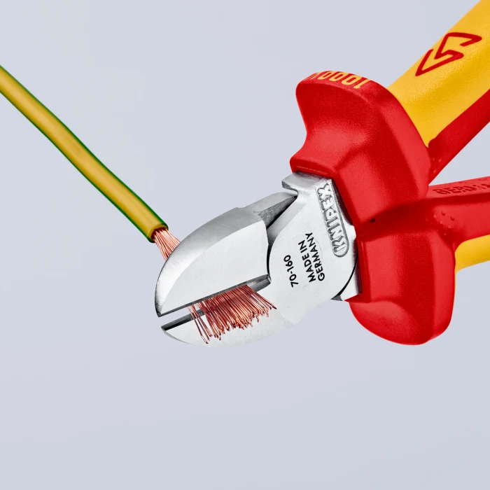 KNIPEX 70 06 160 絕緣柄斜咀鉗(切割細節)
