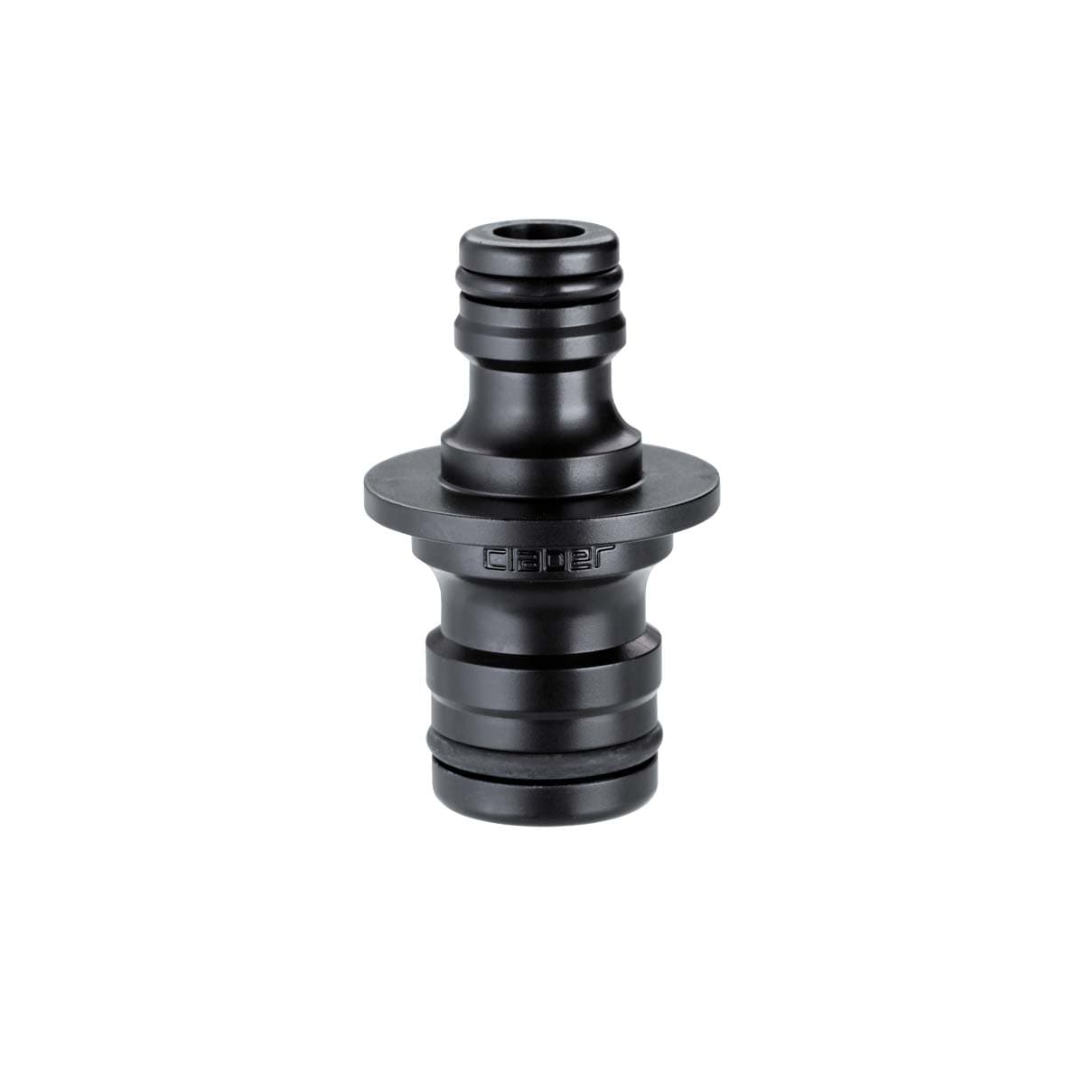 High-flow reducing double hose connector
