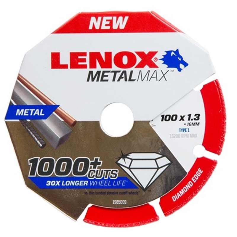 LENOX LEN1985009 鑽石鋼金屬介碟 4" (100x1.3x16) 正面