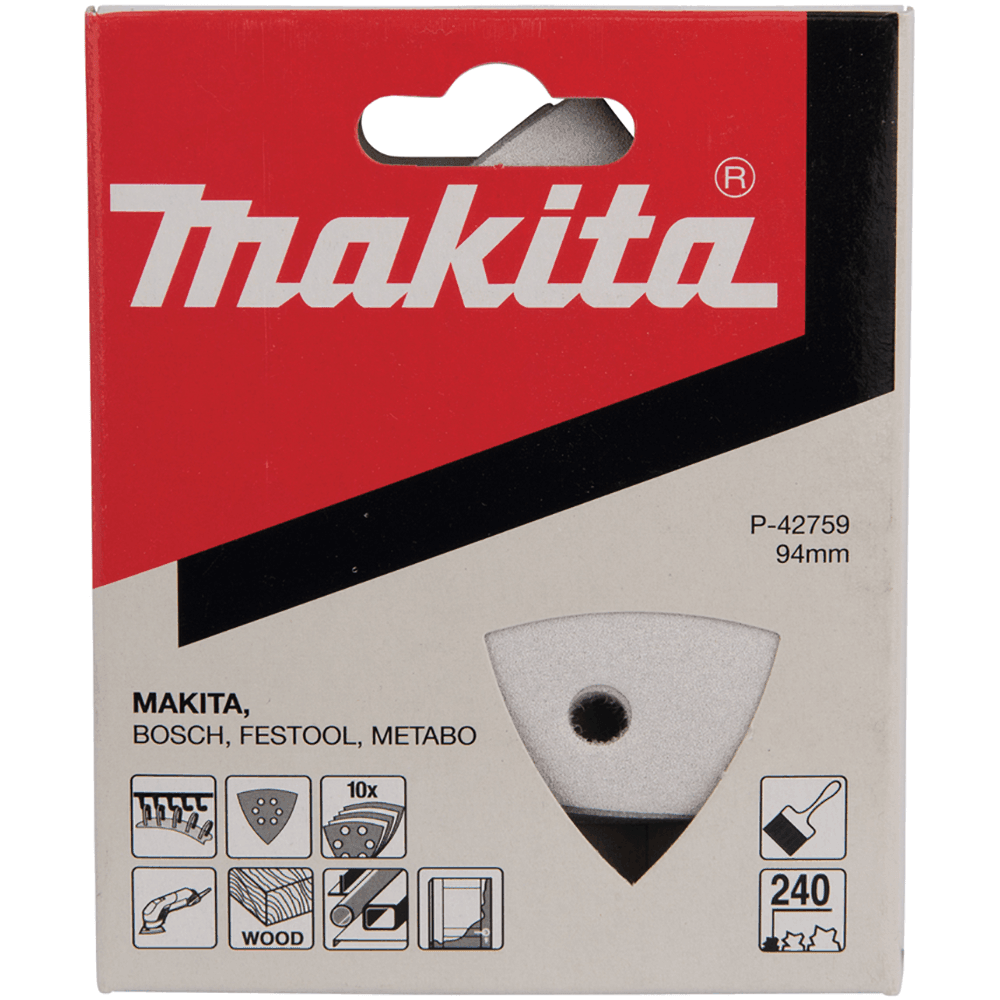 Makita P-42759 94mm三角砂紙(包裝正面)
