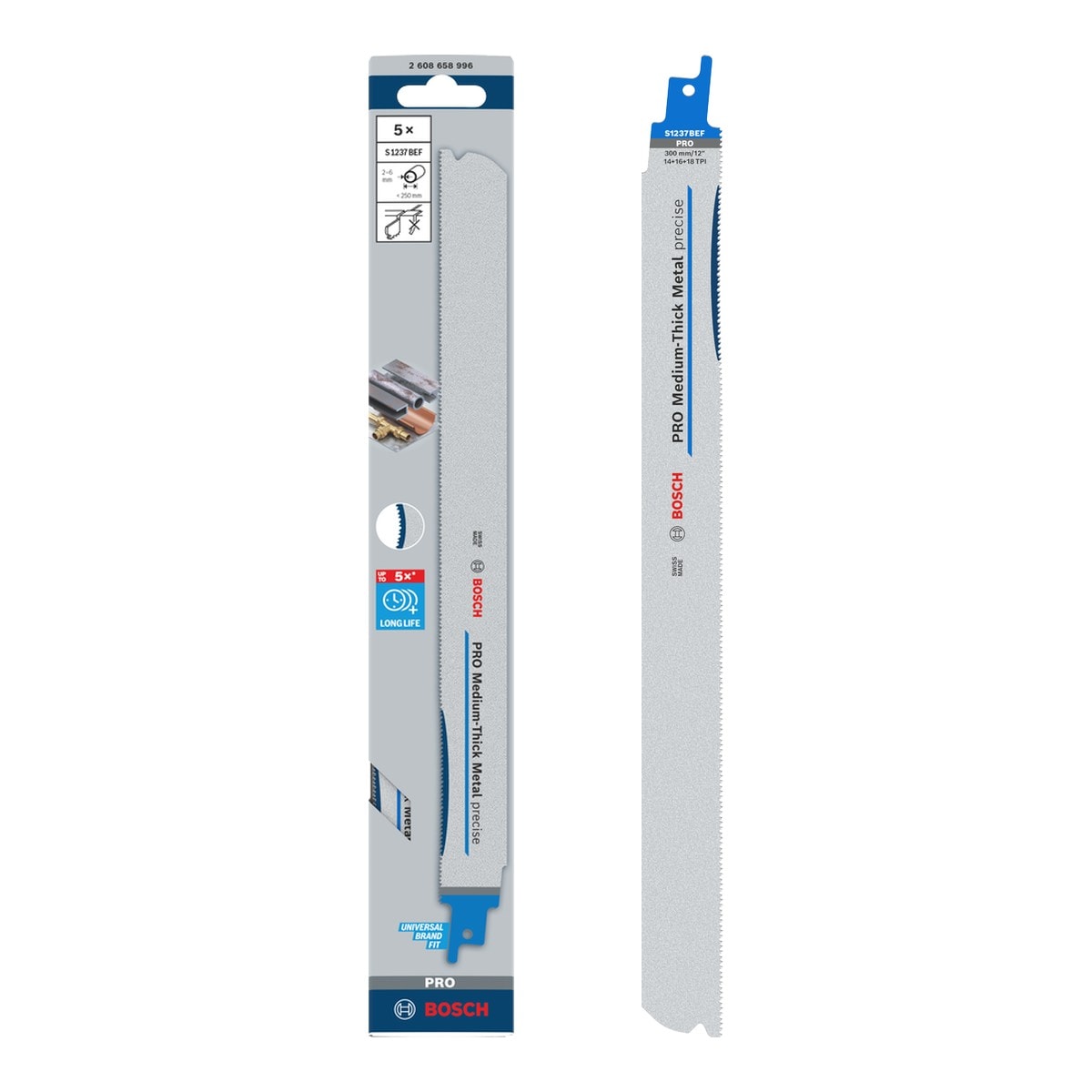 Bosch S1237BEF 老虎鋸片 金屬 300mm 14+16+18T 精準直切(5片裝)