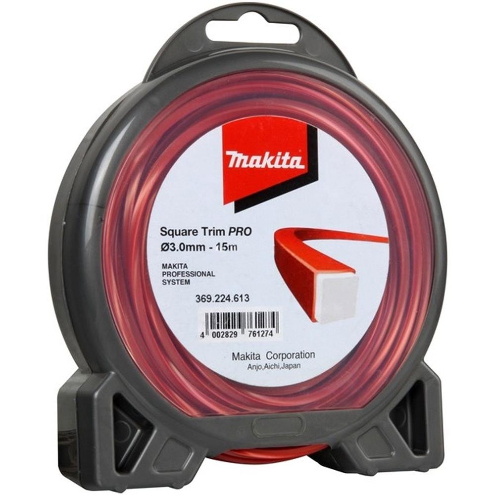 Makita 369224613 方形尼龍繩 Square Trim PRO 3.0mm/15M(正面)