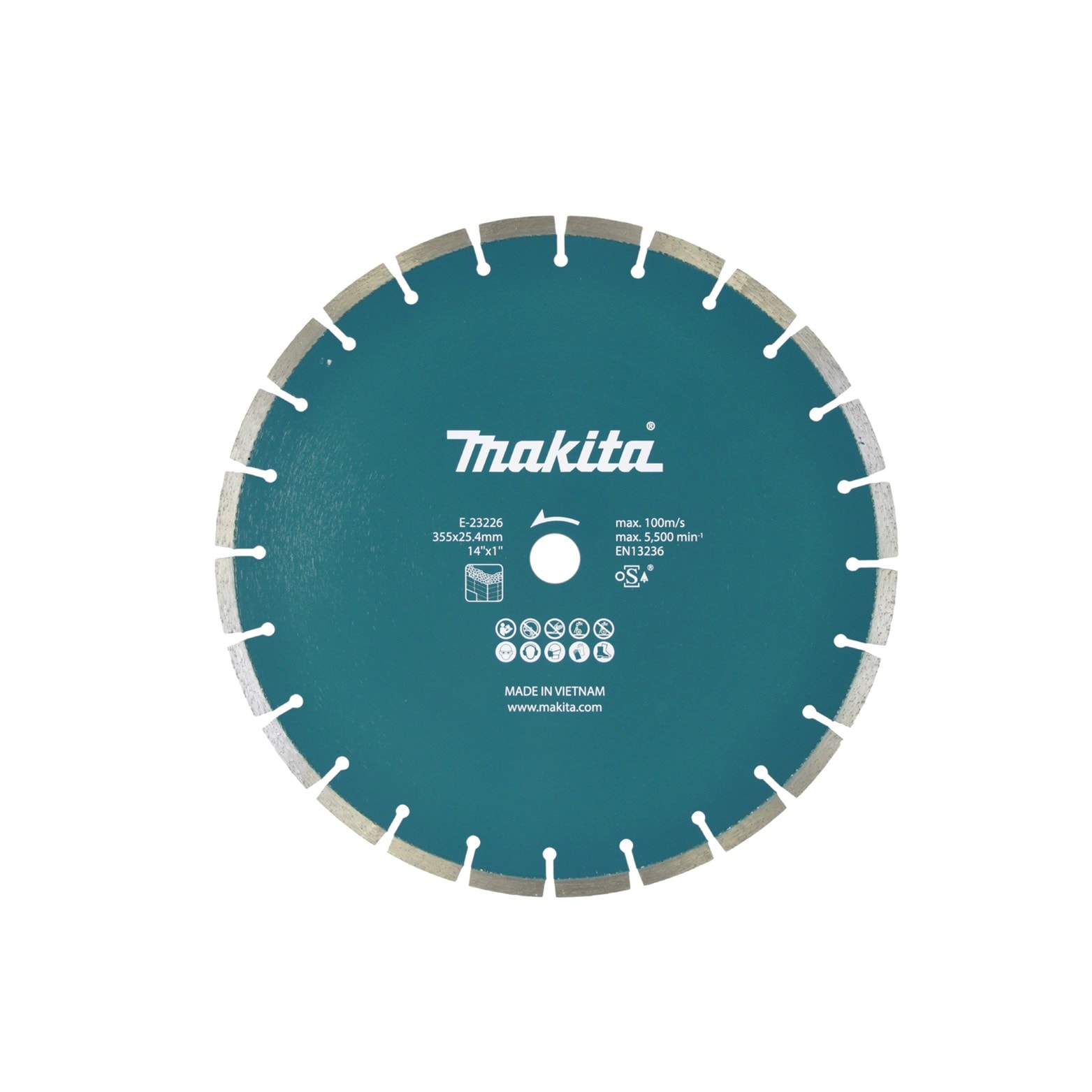 Makita E-23226 金剛石鋸片355MM(正面)