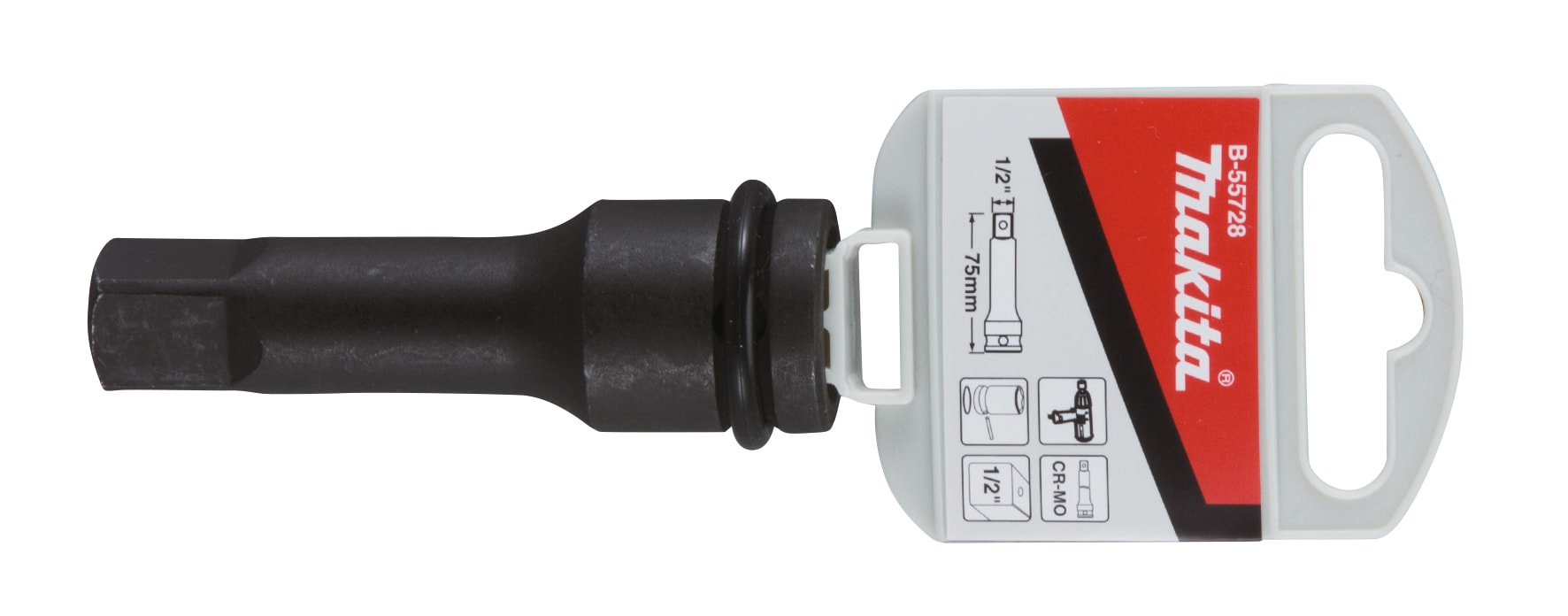 Makita B-55728 1/2" 套筒延長桿 75MM(側面連包裝)