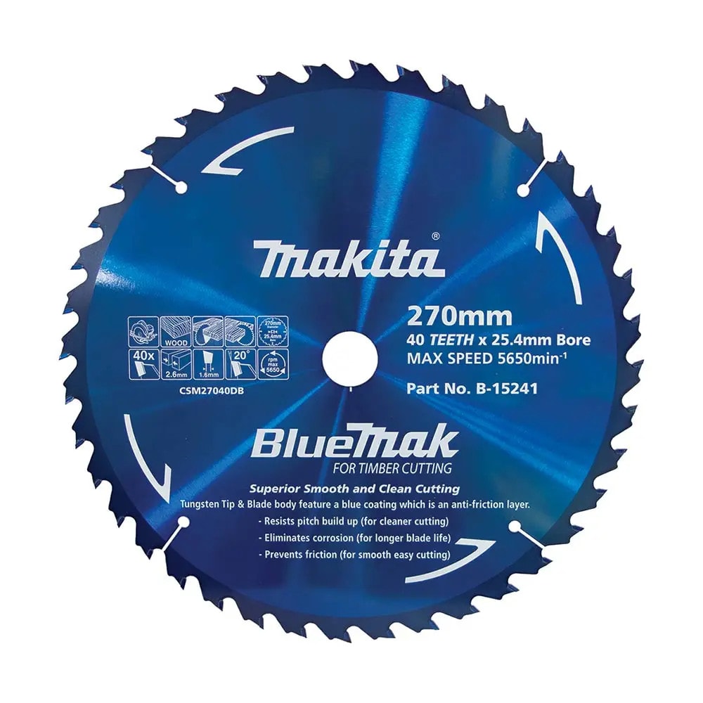 Makita B-15241 硬質合金鋸片270X25.4X40T(正面)