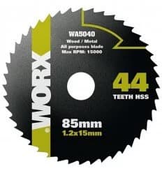 WORX 威克士 WA5040 85MM 44齒 15mm 鋸片
