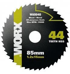 WORX WA5040 85MM 44齒 15mm 鋸片