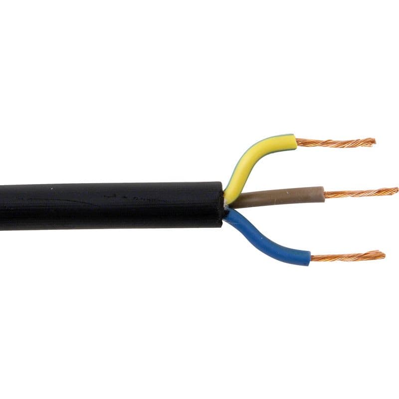 Black Rubber Flexible Cable 13.5mm