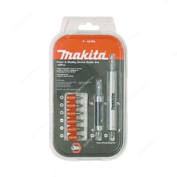 Makita P-46296 10件導向錐頭套裝(正面)