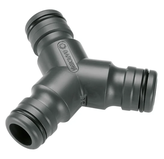 德國 GARDENA 2833-20 Profi-System 三通 Y 型分流接頭白底產品圖