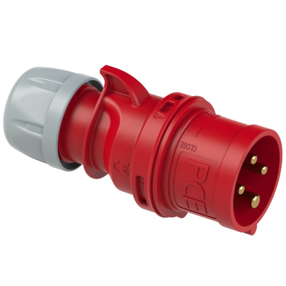 CEE 014-6 工業插頭 16A 4針 380V(三側面)