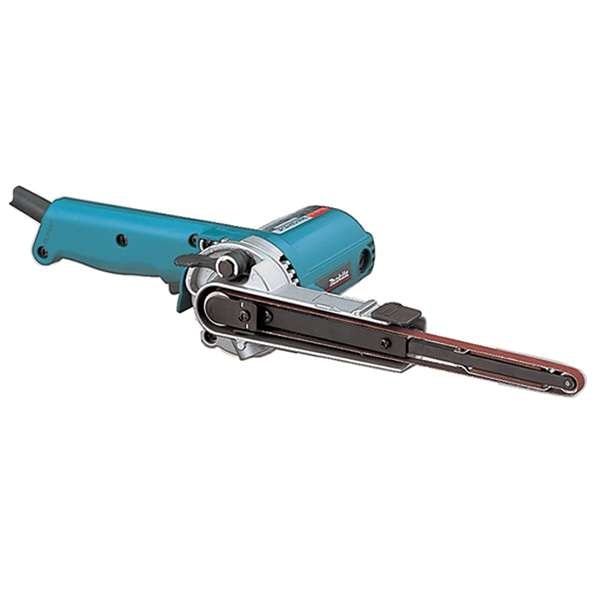 Makita 牧田 9032(100V) 帶式砂光機側面全機外觀,配 9x533mm 窄身砂帶