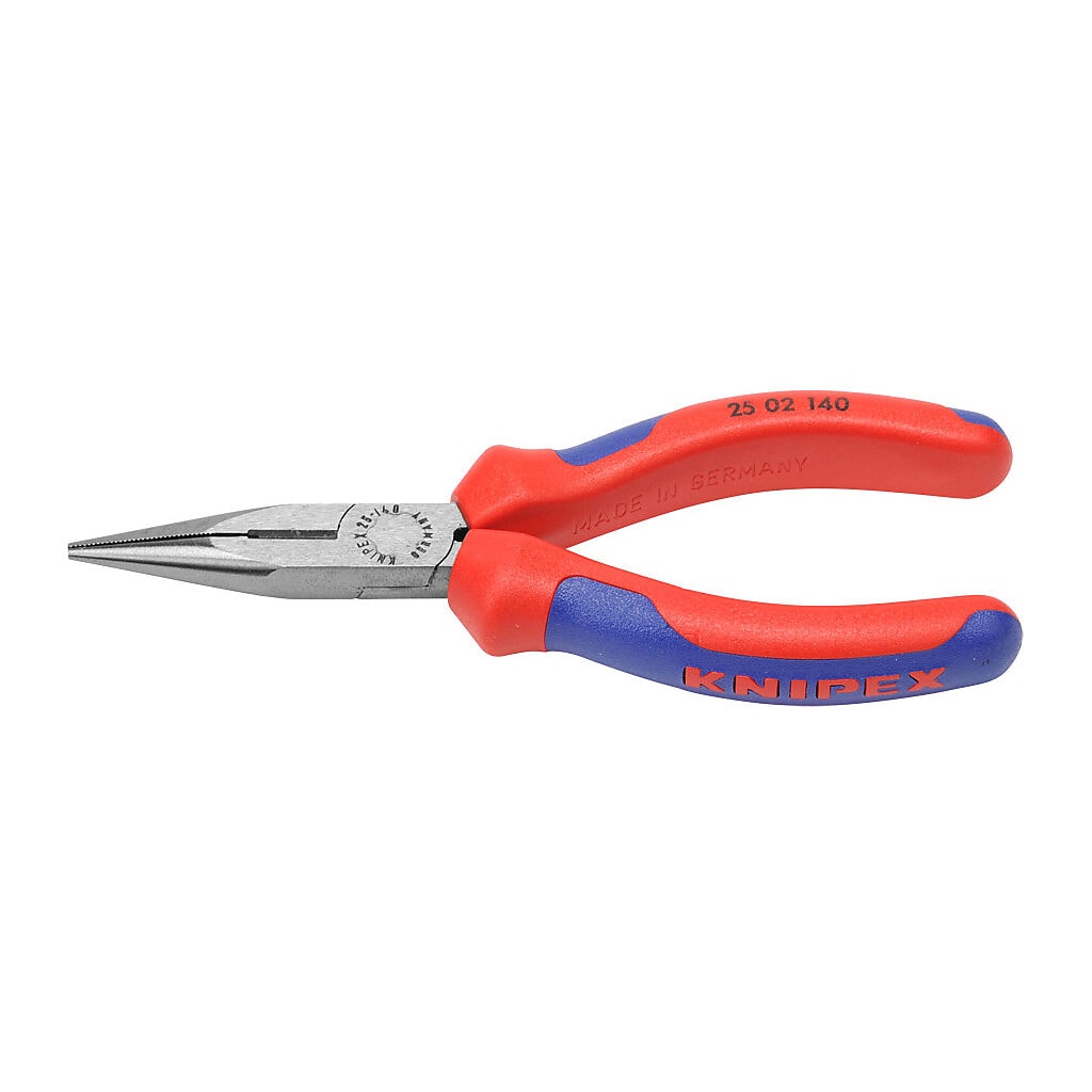 KNIPEX 25 02 140 厚膠柄尖咀鉗(正面)