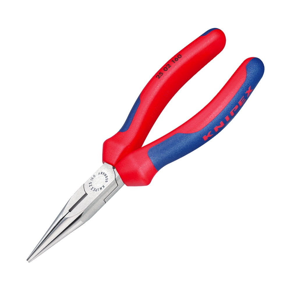 KNIPEX 25 02 140 厚膠柄尖咀鉗(斜側面)