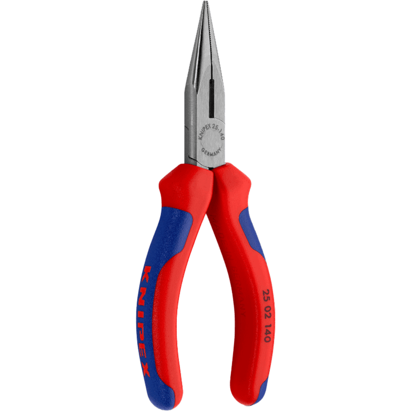 KNIPEX 25 02 140 厚膠柄尖咀鉗(正面)