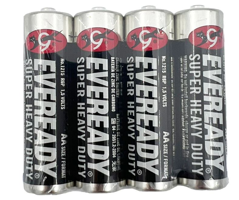 永備 Eveready 1215SW4 碳性電芯 AA (4枚裝)(正面)