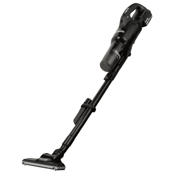 Makita 牧田 DCL286GBX1 18V 充電式手提吸塵機(黑色)全機外觀,連吸管、地板吸嘴及電池