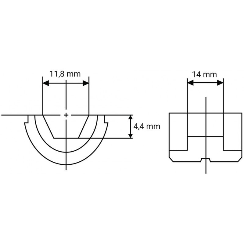 Makita ZM00000219 K12 六角衝模(規格圖)