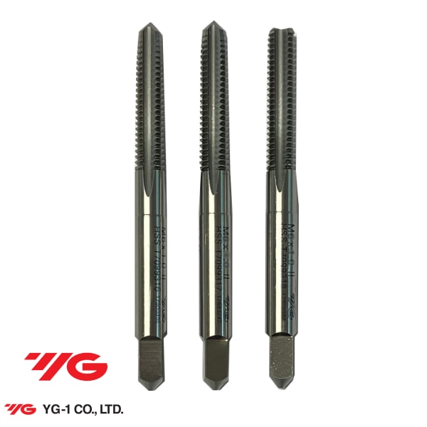 YG YG20600 公制絲攻套裝 6mm x 1.00(正面)