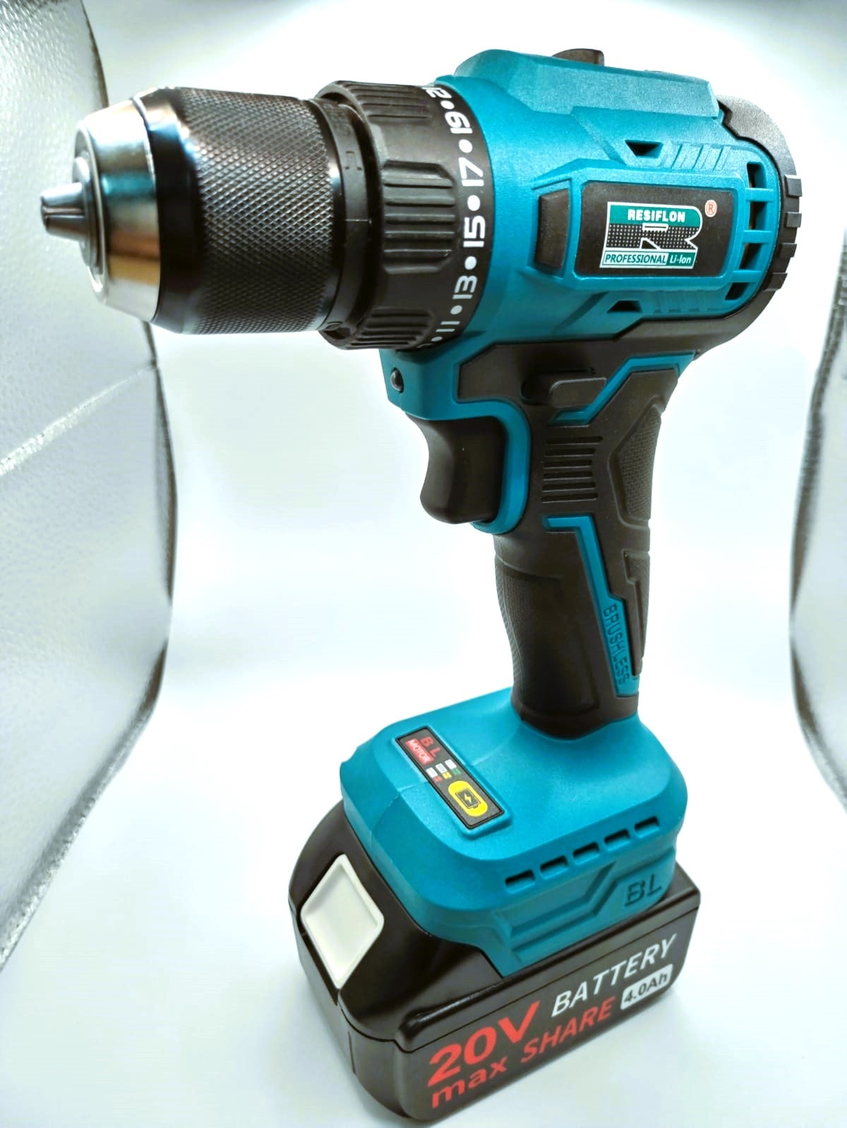 "RESIFLON" 20V 鋰電充電式電鑽BS803D (套裝)