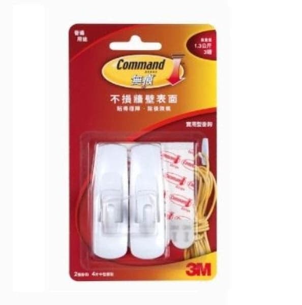 3M Command™ – 無痕實用型掛鉤 -中型 17001HK