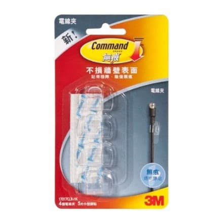 3M Command™ – 透明電線夾 17017HK