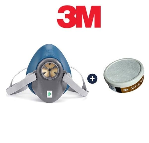 3M – 單罐式矽膠防護面具套裝 HF-52