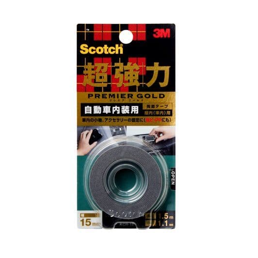3M – 超強力雙面膠貼 – 汽車內部用 KCR-15