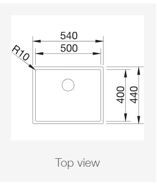 Blanco 521577 CLARON 500-U 60厘米 單盆昇盤
