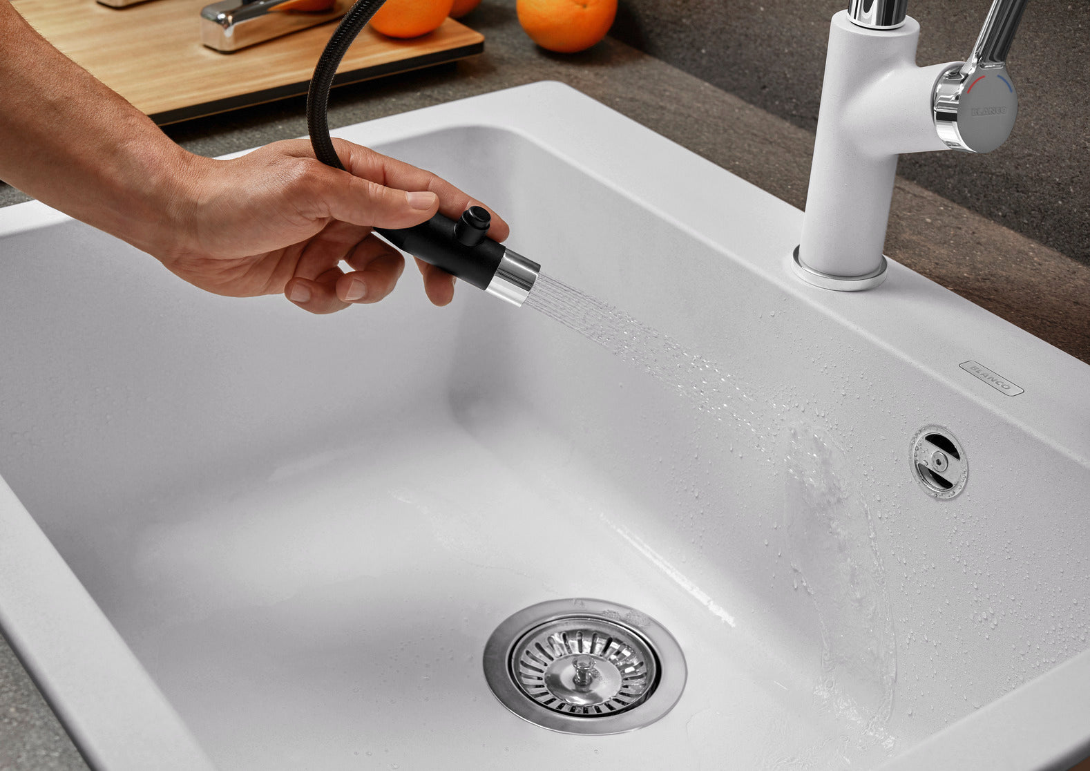 BLANCO 527311 NAYA 6 台上或台下式花崗岩鋅盤