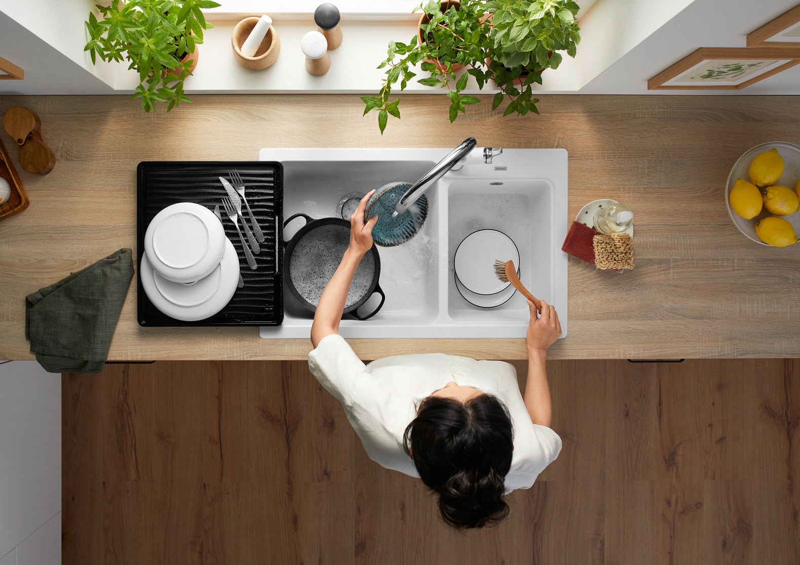 BLANCO 527313 NAYA 8 台上或台下式花崗岩鋅盤