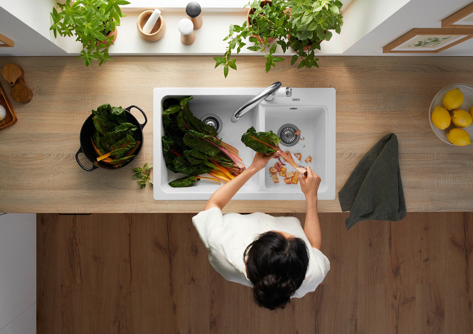 BLANCO 527313 NAYA 8 台上或台下式花崗岩鋅盤