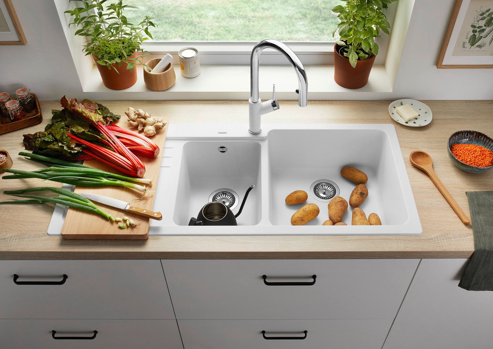 Blanco NAYA 8 S 525779 80厘米 雙盆昇盤